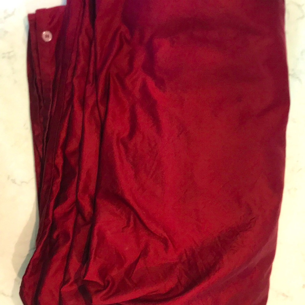 Queen duvet cover - cranberry